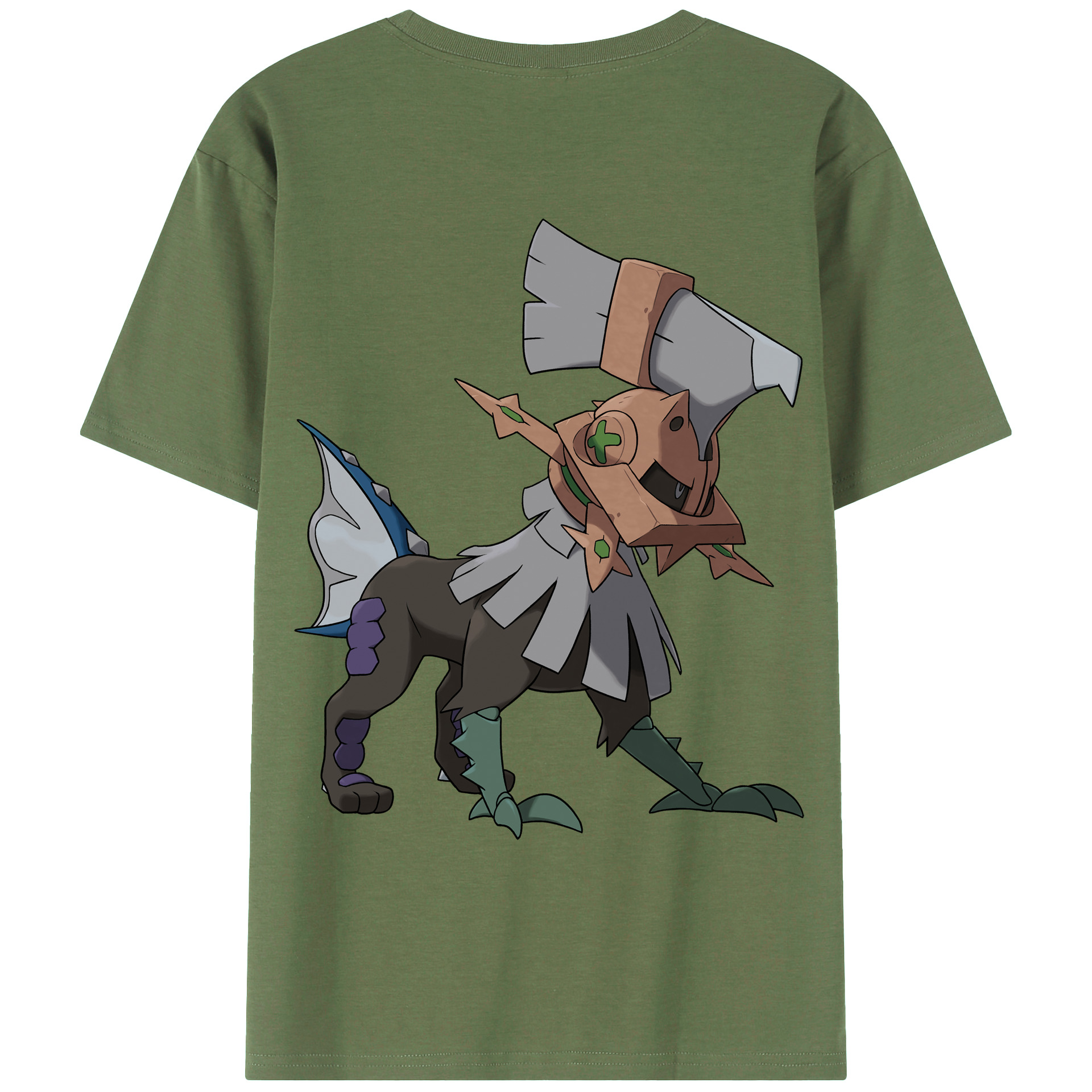 （画像用） ポケットモンスター Pokémon 綿100％ メンズ半袖Tシャツ（バックプリント） 通気性